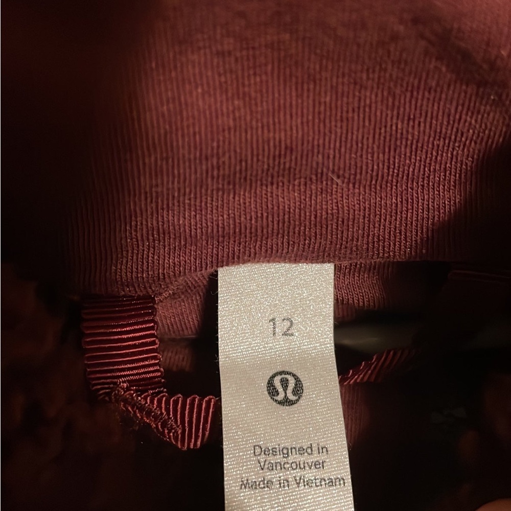 lululemon scuba 1/2 zip sherpa